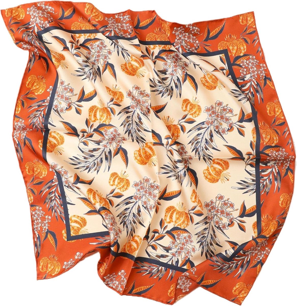 Dame pure zijden bandana, handgerolde zijden halsdoek, uniseks