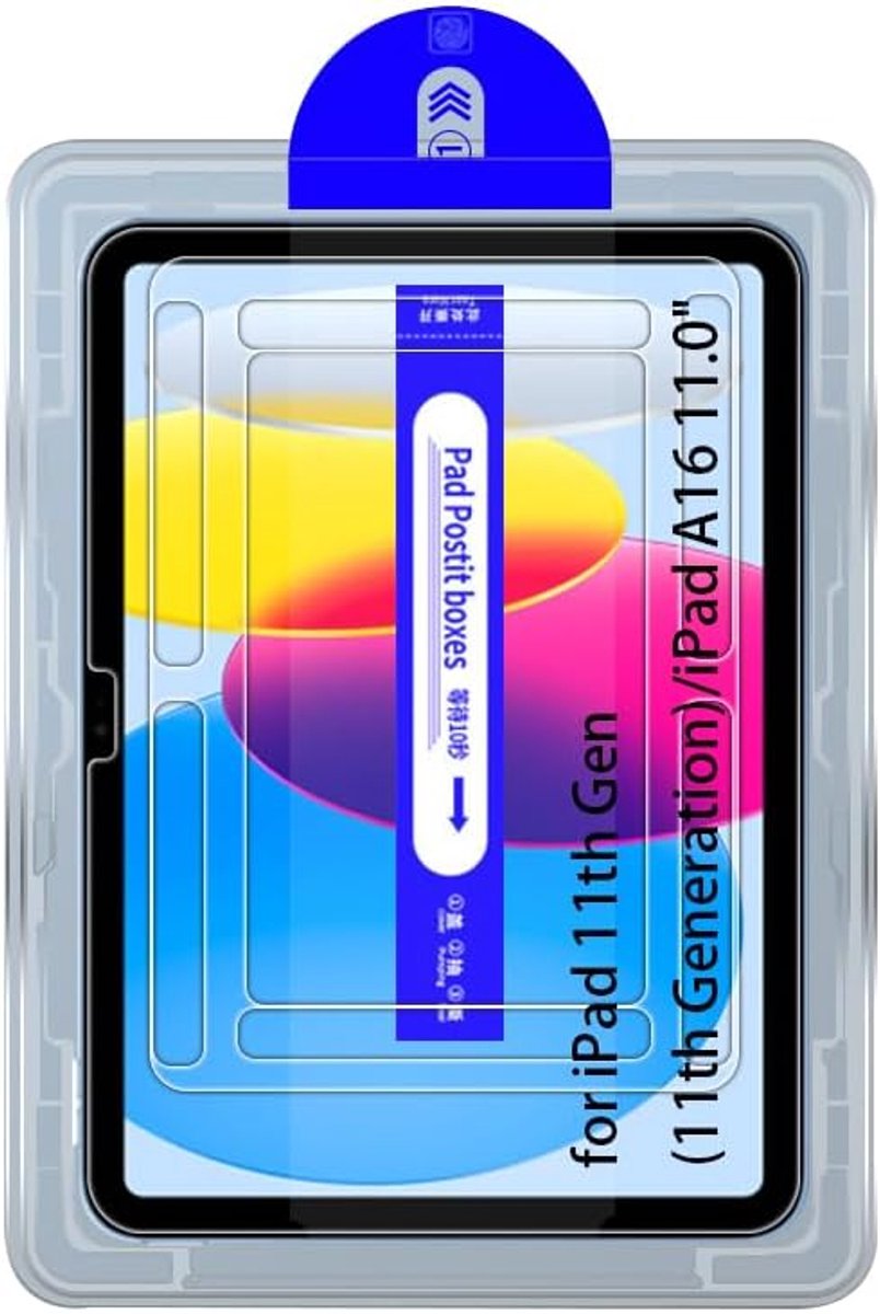 Gehard Glas Beschermfolie Schermen voor iPad 11th Gen/11th Generation/A16 11.0", met Automatische Uitlijning