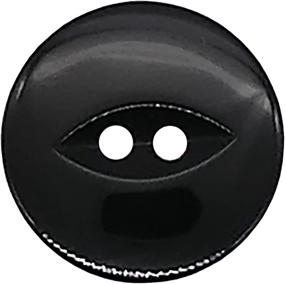 20 Pack Ronde Acryl Fish Eye Knoppen, Baby Knoppen, Naaien, Breien Knoppen - Zwart 19mm/30 Lignes
