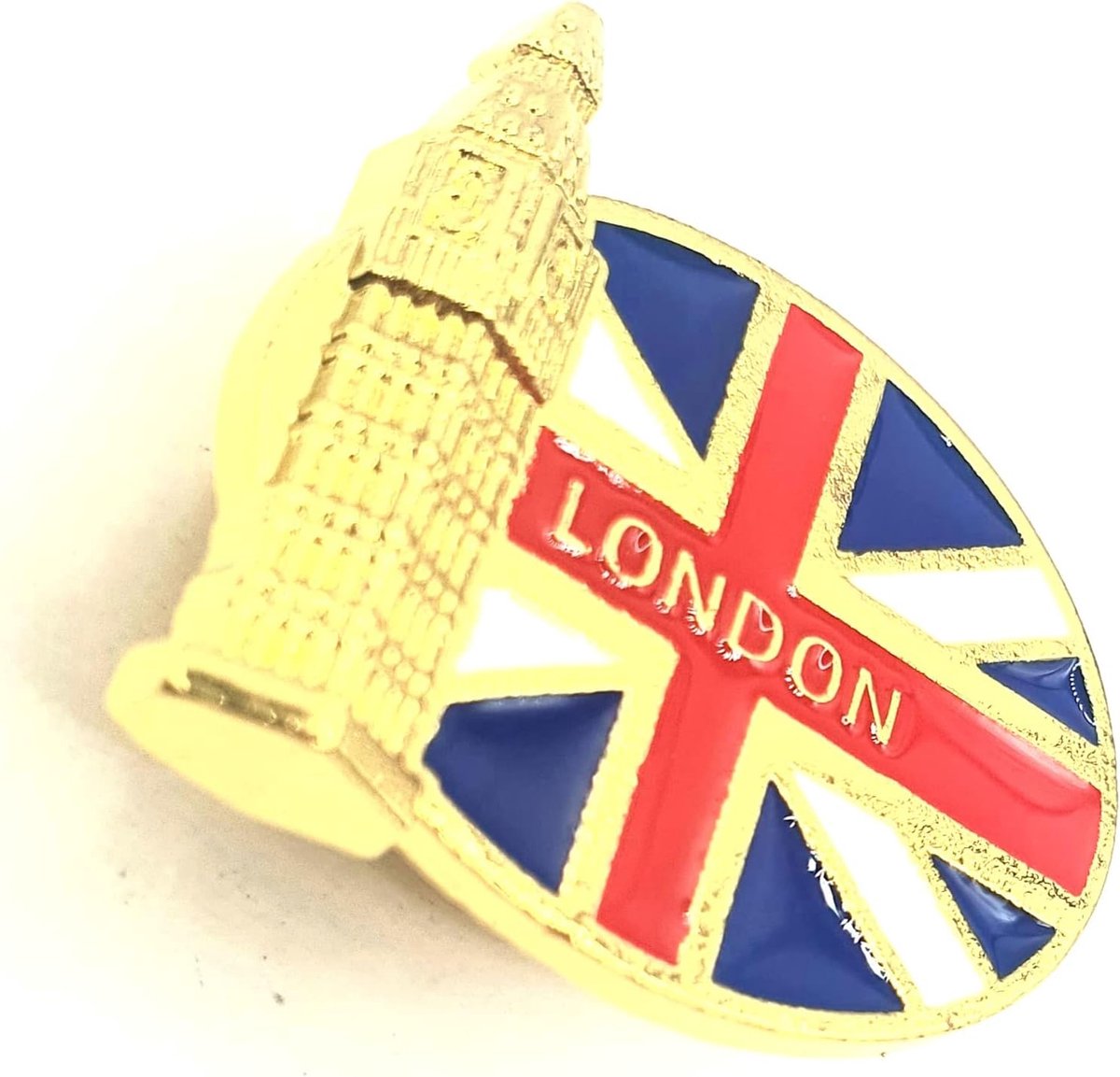 Koninkrijk Groot-Brittannië Engeland Londen Britse Vlag Big Ben Union Jack Metalen Emaille Pin Badge, Metaal