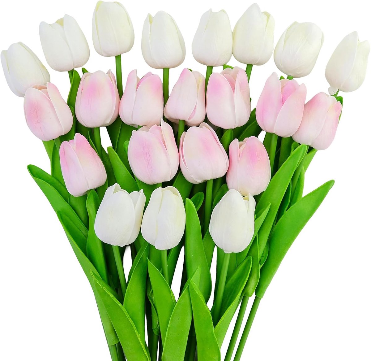 22 stuks (32 cm) kunsttulpen, bloemendecoratie, perfect voor bruiloft, thuis, kantoor, keuken, tuin, feest, binnen- en buitendecoratie