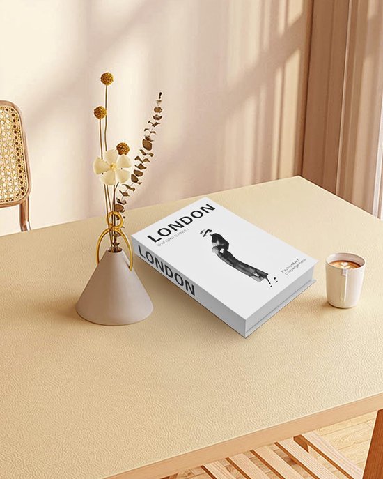 Boek Opbergdoos, Decoratie Voor Interieur voor Salon & Tafel (Wit) — afbeelding 5