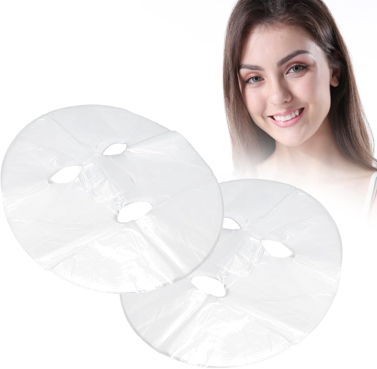 100st DIY Gezichtsmasker Conserverende Film Wegwerp Gezichtspapier Vel Gezichtsmasker Voorkomen Verdamping Vochtretentie Natuurlijke Spa Huidverzorging Watervergrendeling Gezichtsmasker Verpakt Papier