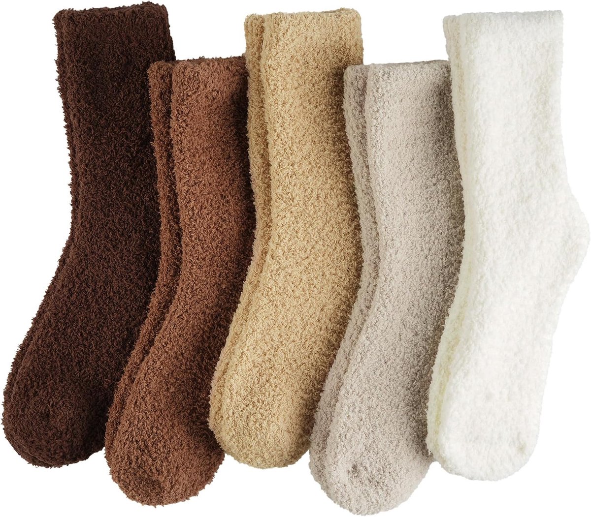 Pluizige sokken dames en meisjes warme bedsokken 6 paar, dames winter gezellige donzige thermische sokken dames dikke fleece sokken voor Kerstmis Valentijnsdag Brithday geschenken