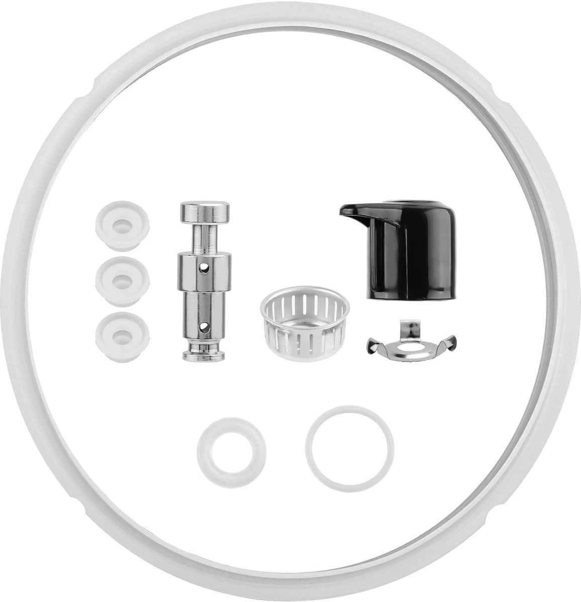 Onderdelenset voor Instant Pot Duo 5-Qt, 6-Qt, 22 & 24cm Binnen- en Buitendiameter Siliconen Afdichtring voor Snelkookpanaccessoires Keukenbenodigdheden