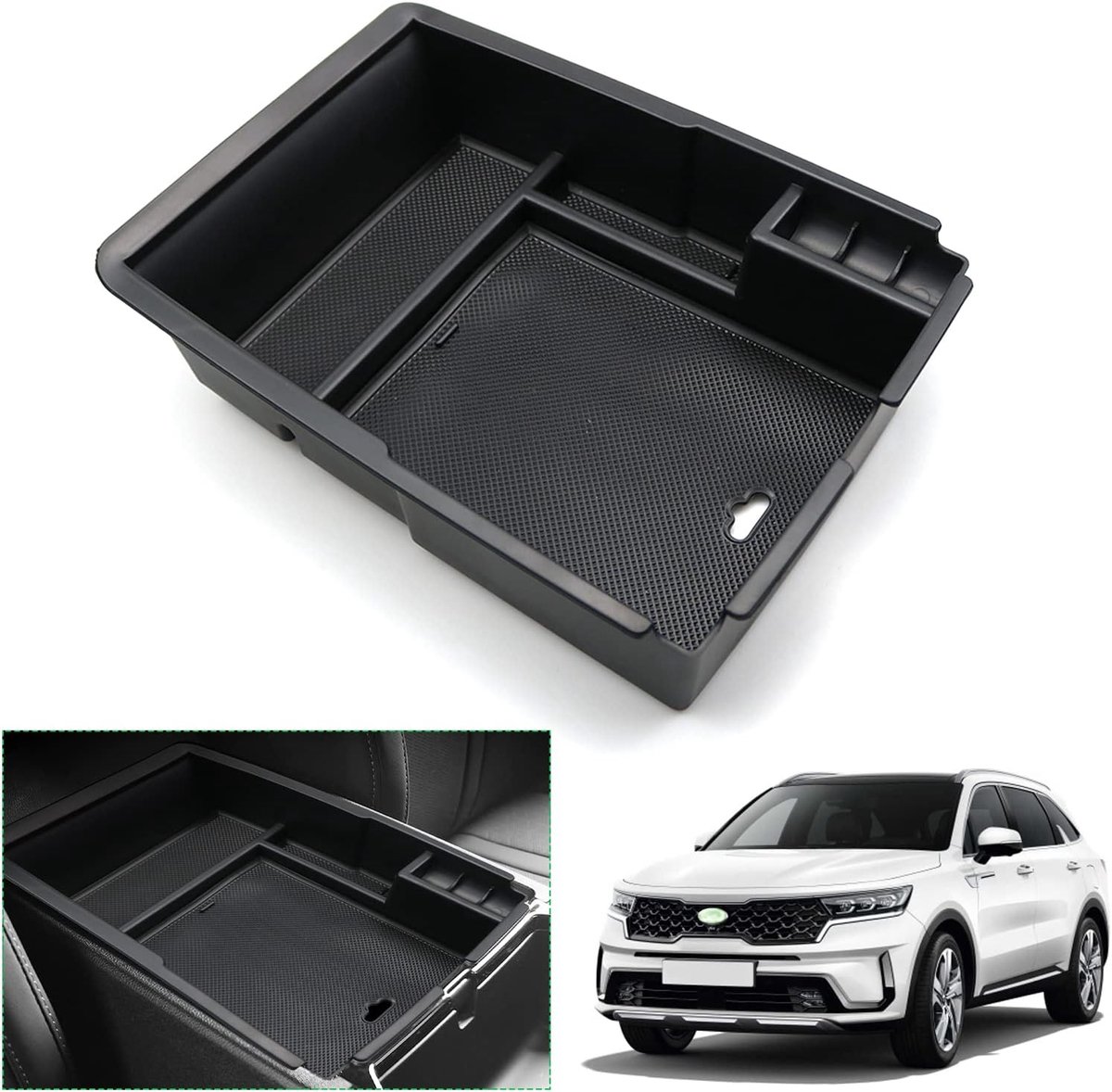 Opbergdoos Centerconsole - GAFAT Sorento MQ4 2020-2023 - Duurzaam ABS kunststof - Extra opbergruimte - ShopVlot
