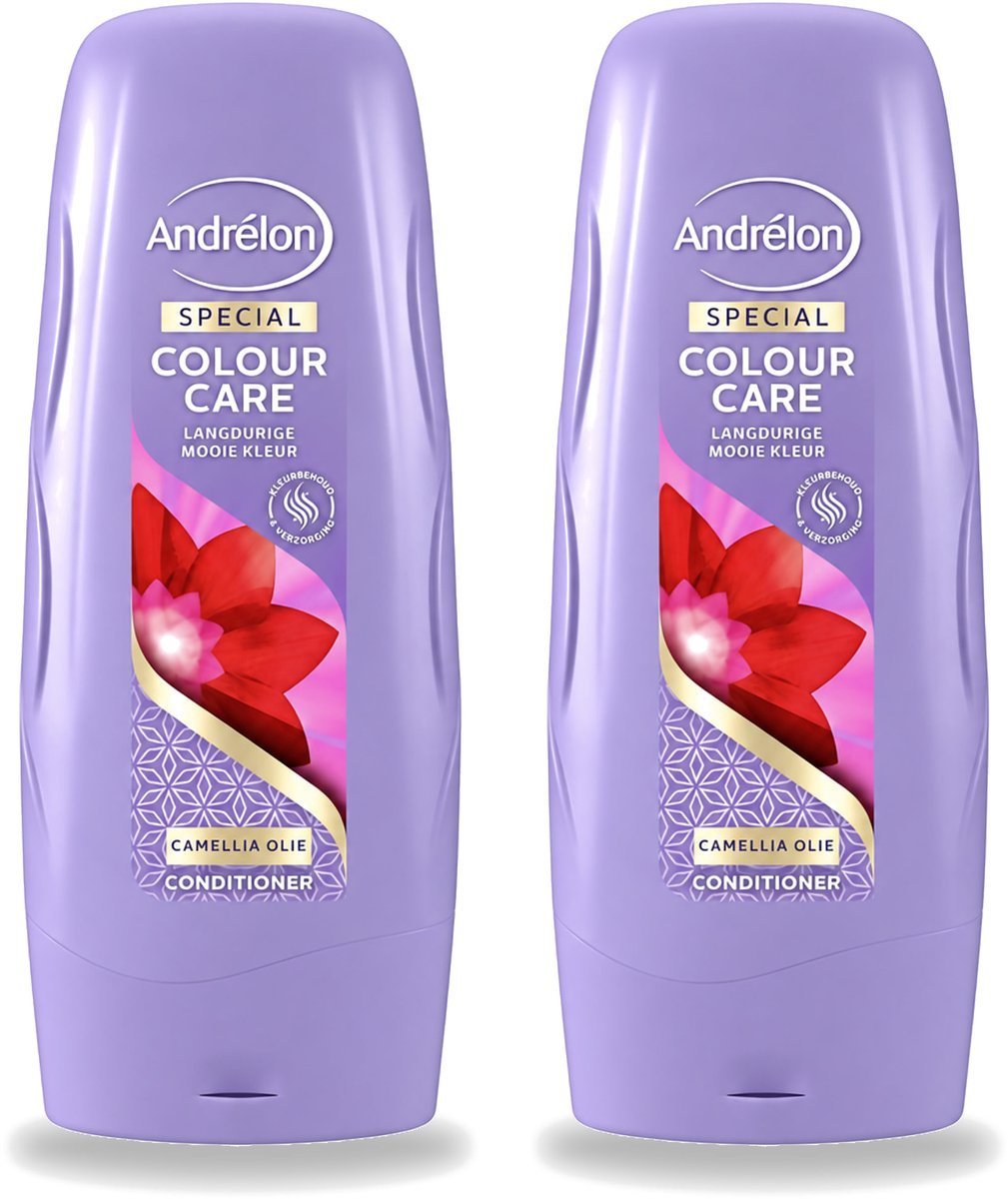 2 x Andrélon - Colour Care - Camellia Olie - Conditioner - Kleurbehoud - 300 ml - Bulkverpakking - 2 stuks