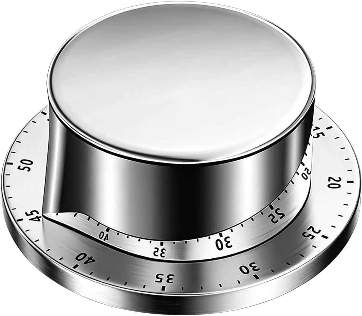 Eierwekker, mechanisch, magnetisch, korte tijdwekker, keuken met hoge dB belalarm, 1-60 minuten keukentimer voor koelkast magnetron