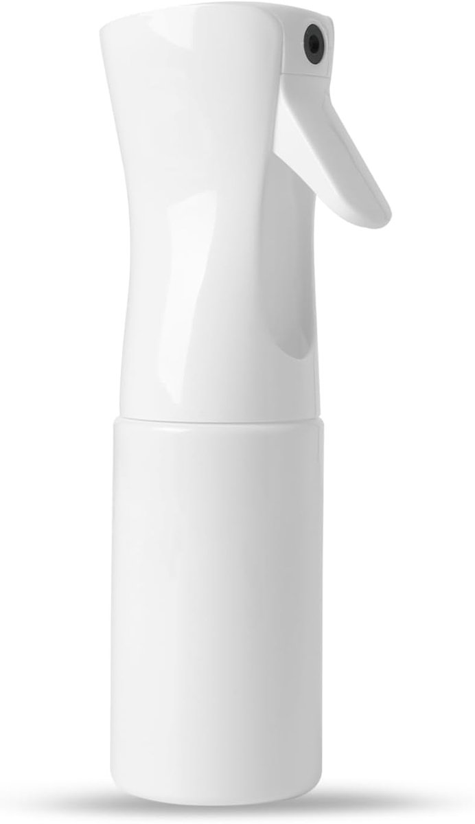 Hogedruk-spuitfles met continue nevel – Draagbaar – 200 ml – Volledig wit – Geschikt voor kapperswerk, make-up, hydratatie, huisdierverzorging en desinfectie