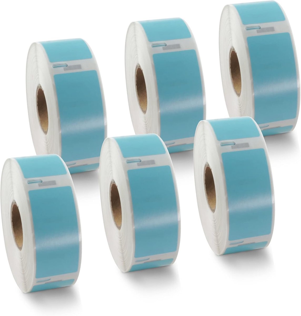 BETCKEY - 6 rolls of blue return address labels compatible with DYMO 11352(S0722520), 25mm x 54mm, 3000 coloured - ShopVlot