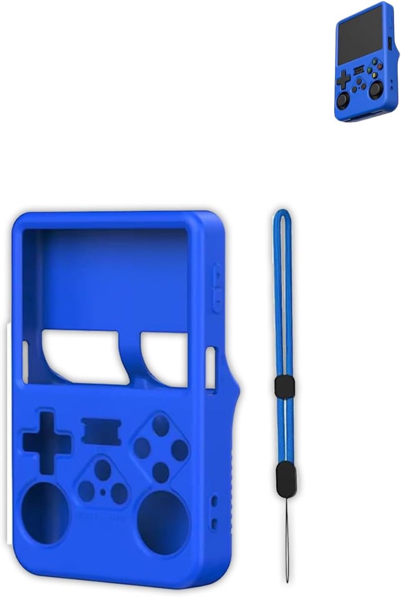 Protective Case for R36S Retro Handheld Game Console, Silicone Compatible with R36S with Lanyard Cover, Dustproof - ShopVlot