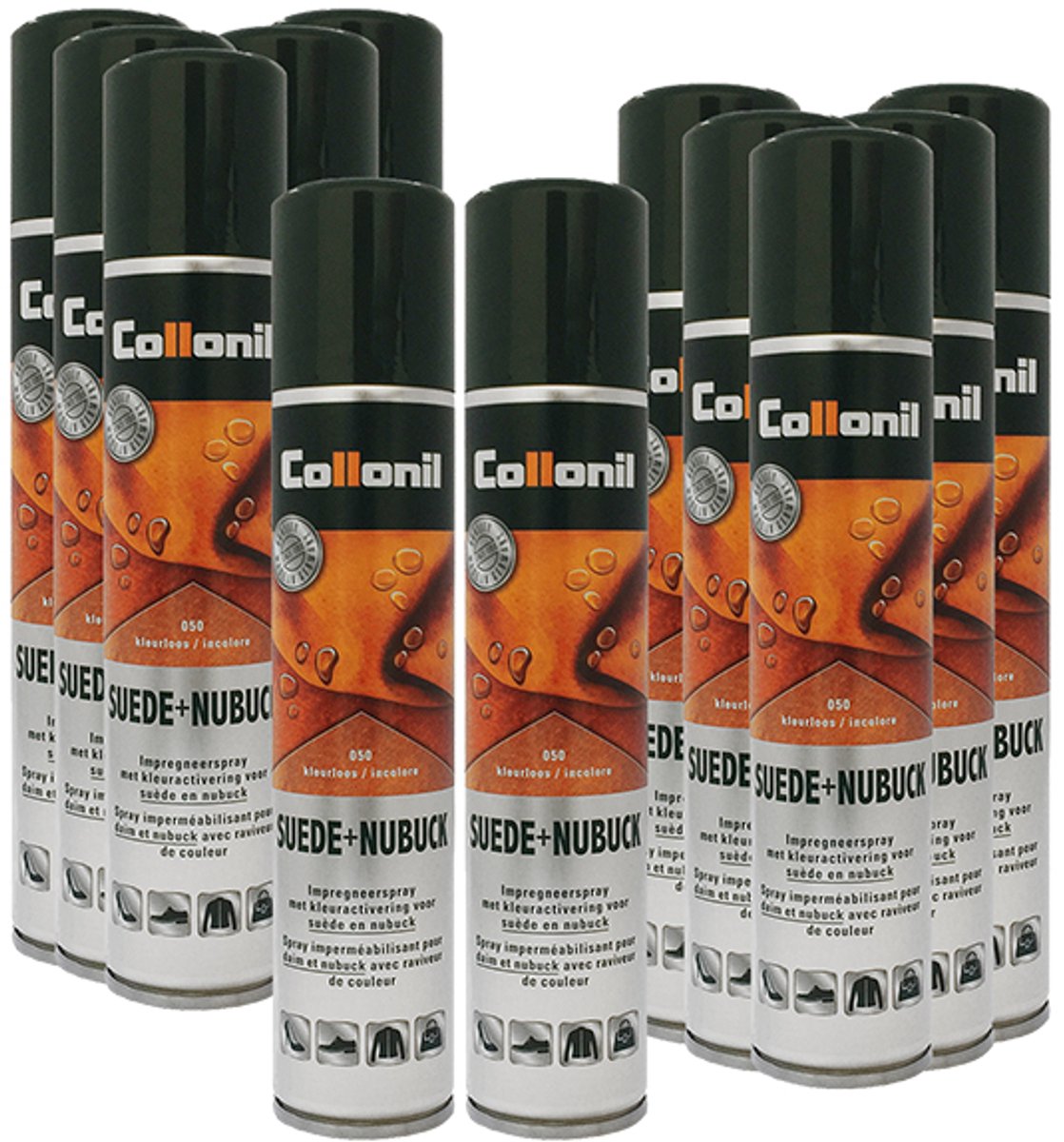 12 x Suède spray & Nubuck spray - bulk korting - Collonil suede+nubuck – Kleurloze