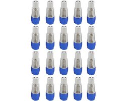 Pack of 20 3 Pin AC Powercon Plugs NAC3FCA NAC3FCB AC Cable 20A 250V Power Plug Adapter for Stage Light (B) - ShopVlot