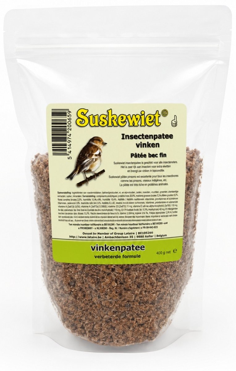 Suskewiet Insectenpatee Eerste Keus 400g - voor vogels
