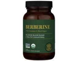 Berberine 1200 mg | 60 vegan capsules | Hoge opneembaarheid door zwarte peper en kaneel | Zonder onnatuurlijke vulstoffen | Puur Natuur | Global Healing ®