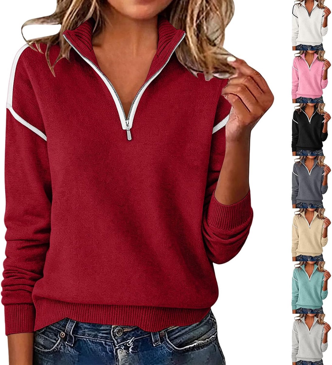 Oversized trui met lange mouwen