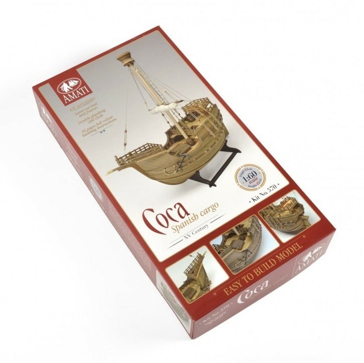 Amati 0570 Coca Spaans Vrachtschip 15e Eeuw – Houten Modelbouw – Schaal 1:60