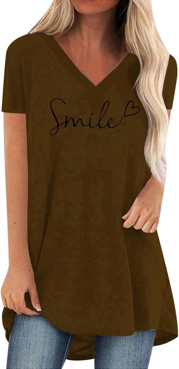 Oversized T-shirt met korte mouwen