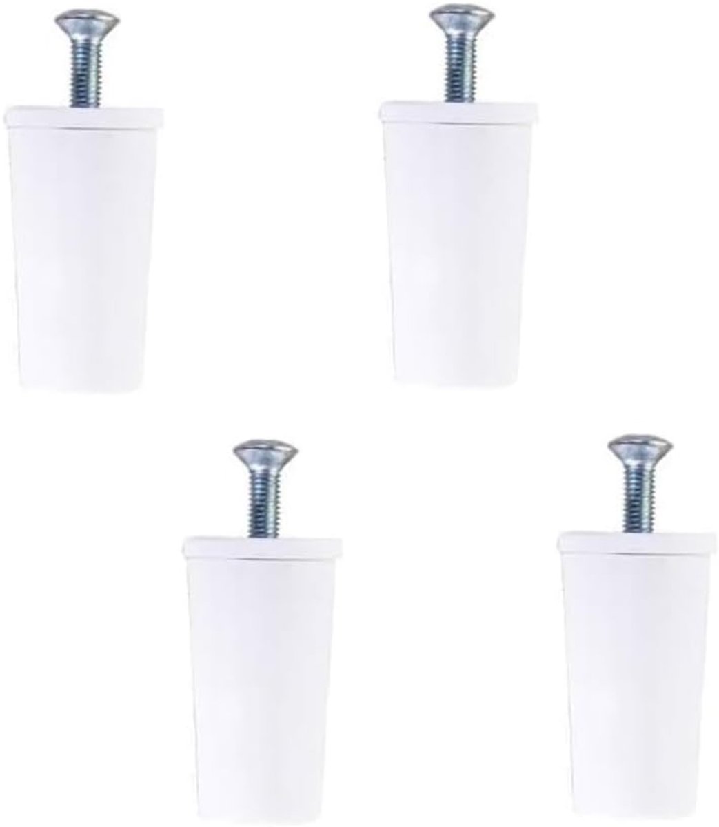 Aanslagstop voor rolluiken, 30 mm, bumper voor rolluiken, Made in Italy, houders voor rolluiken en rolluiken, diefstalbeveiliging, inclusief schroef (4 stuks)