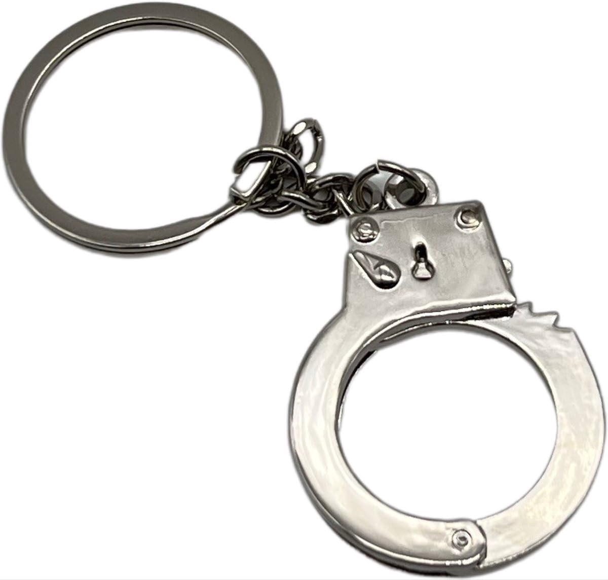 Handboeien sleutelhanger - Sleutelhanger met handboei - Zilverkleurig - Grappige sleutelhanger - Sexy sleutelhanger - Erotiek