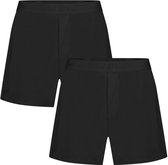 Bamboo Basics Heren Bamboe Loose Fit Boxershorts Kay (2-pack) - Zwart - Ondergoed Heren - Boxershort Heren Lange pijp - Maat L
