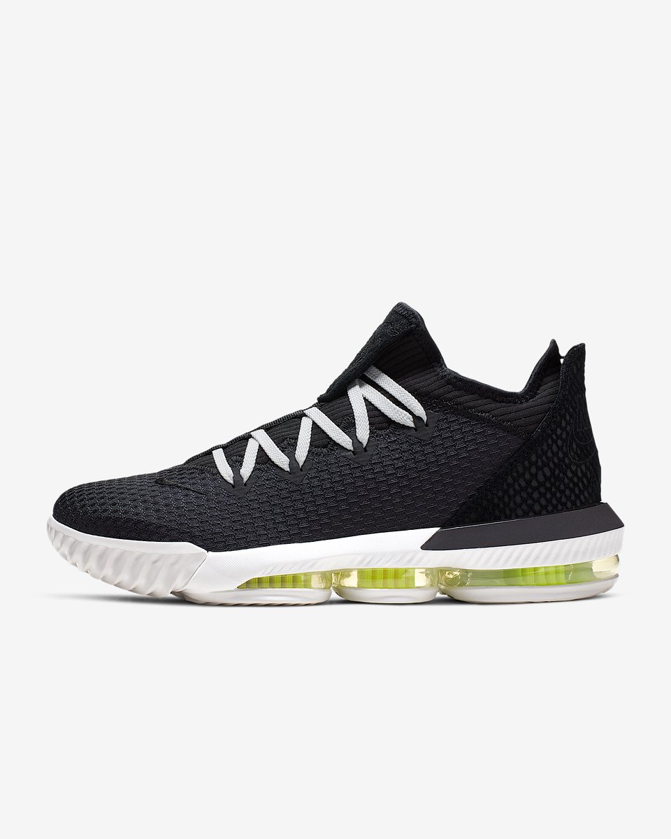 Nike LeBron 16 Low – /Summit /Volt LeBron Basketbal Unisex Sneakers Zwart