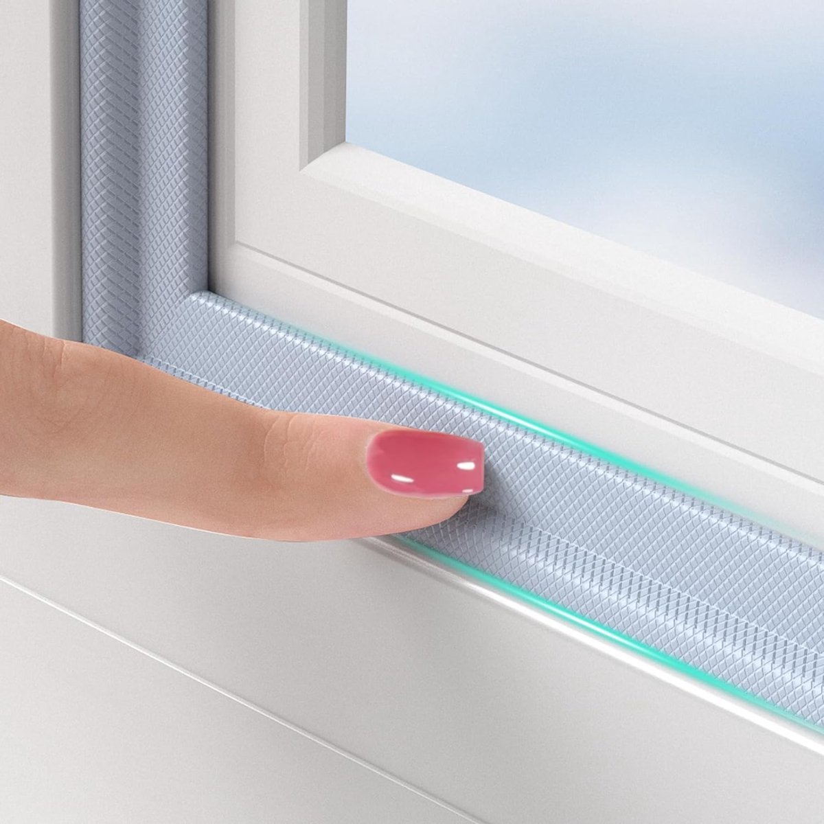 DYVNS® Zelfklevende Afdichting Deur en Raam - Tochtstrip - Isolatie en Geluidsdemping - 6 m