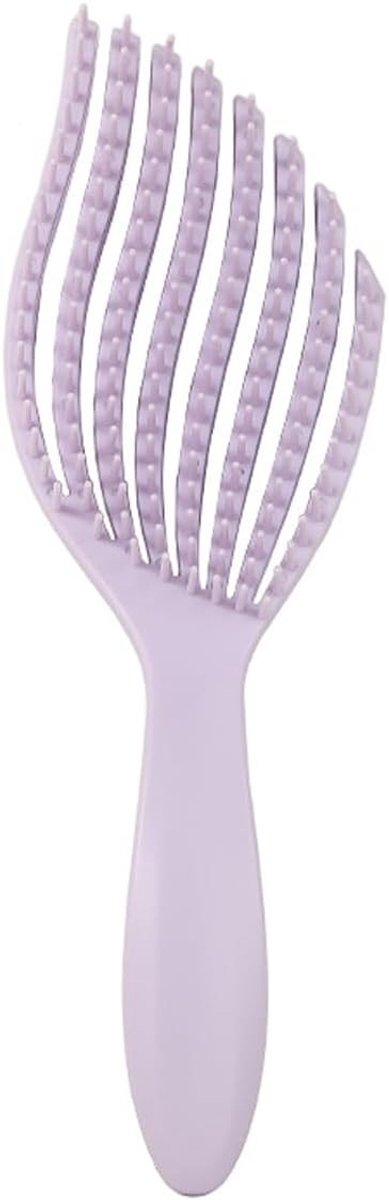 Multifunctionele Massageborstel voor Nat en Droog Haar, Flexibele Haarborstel voor Scalp Care en Ontklitten