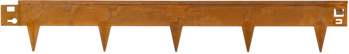Cortenstaal Borderrand met Omgevouwen Rand 16 x 106 cm | Per stuk