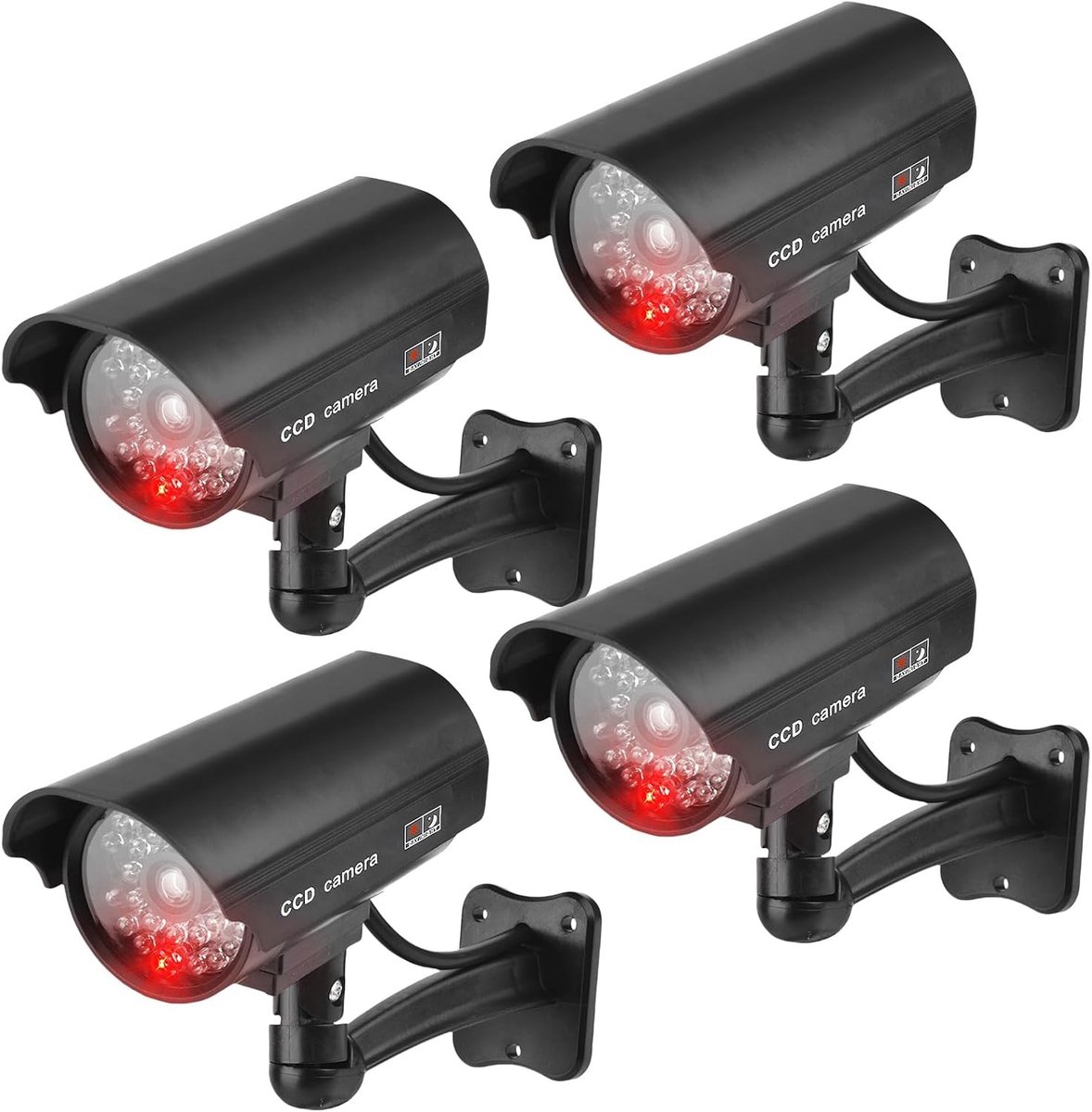 Reversible Outdoor Beveiligingscamera met Rode Knipperende LED - Dummy Camera voor Binnen en Buiten, Veiligheid en Toezicht