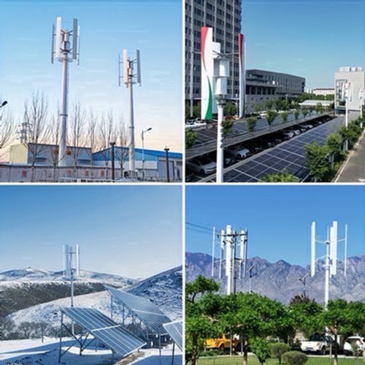 Windturbine – Windgenerator – Windmolen – Energieopwekker – 1000W – Fluisterstil – Dubbele Binnenluchtkamers – Werkt Bij Lage Wind