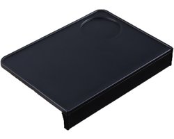 Siliconen Tamper Mat voor Koffie, Tamping Pad ter Bescherming van Tafelhoeken in Cafés en Keukens, 21 x 15 cm, Zwart