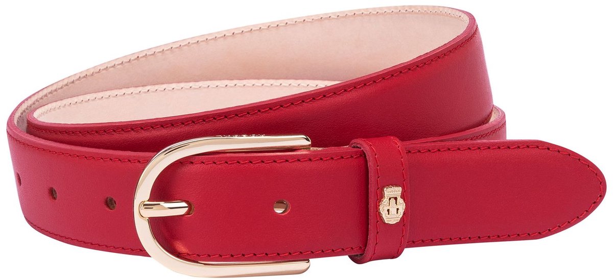 ROECKL Leren riem Romy 3 cm Belt W80 Classic Red rood