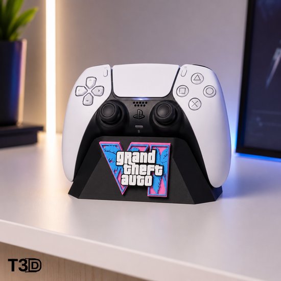 T3D GTA 6 Controller standaard - Geschikt voor PS5 DualSense – ps5 controller Standaard – Zwart