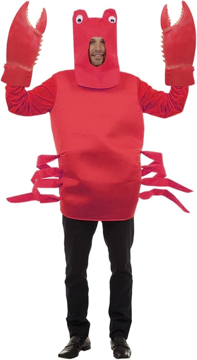 Grappige Krab Claw Scharen en Handschoenen voor Halloween Cosplay en Feestelijke Kostuums - Rode Krabbenhanden en Accessoires