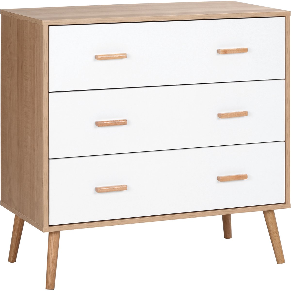 Homcom Ladekast - Spaanplaat - 80x39x80cm - Wit