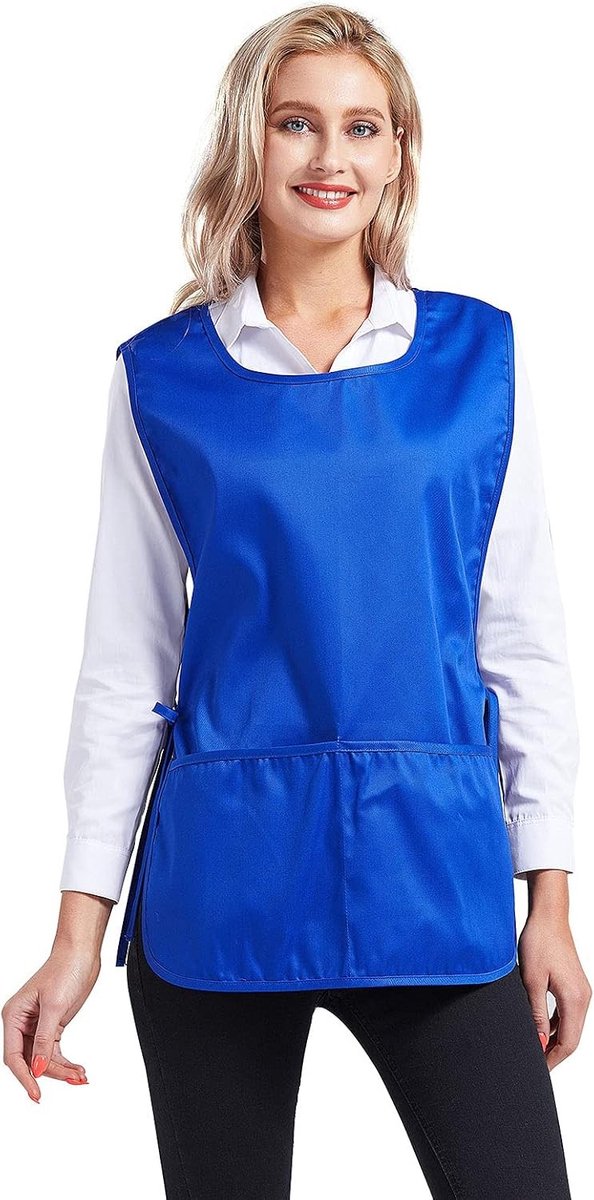 Unisex Schort met Verstelbare Taille en 2 Diepe Vo pockets - Ideaal voor Koken en Creatieve Projecten