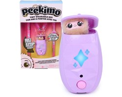 Peekimo - Interactief Elektronisch Huisdier in Paars - Draagbaar Speelgoed met 100+ Reacties en Verzamelaccessoires - Cadeau voor Kinderen vanaf 5 Jaar