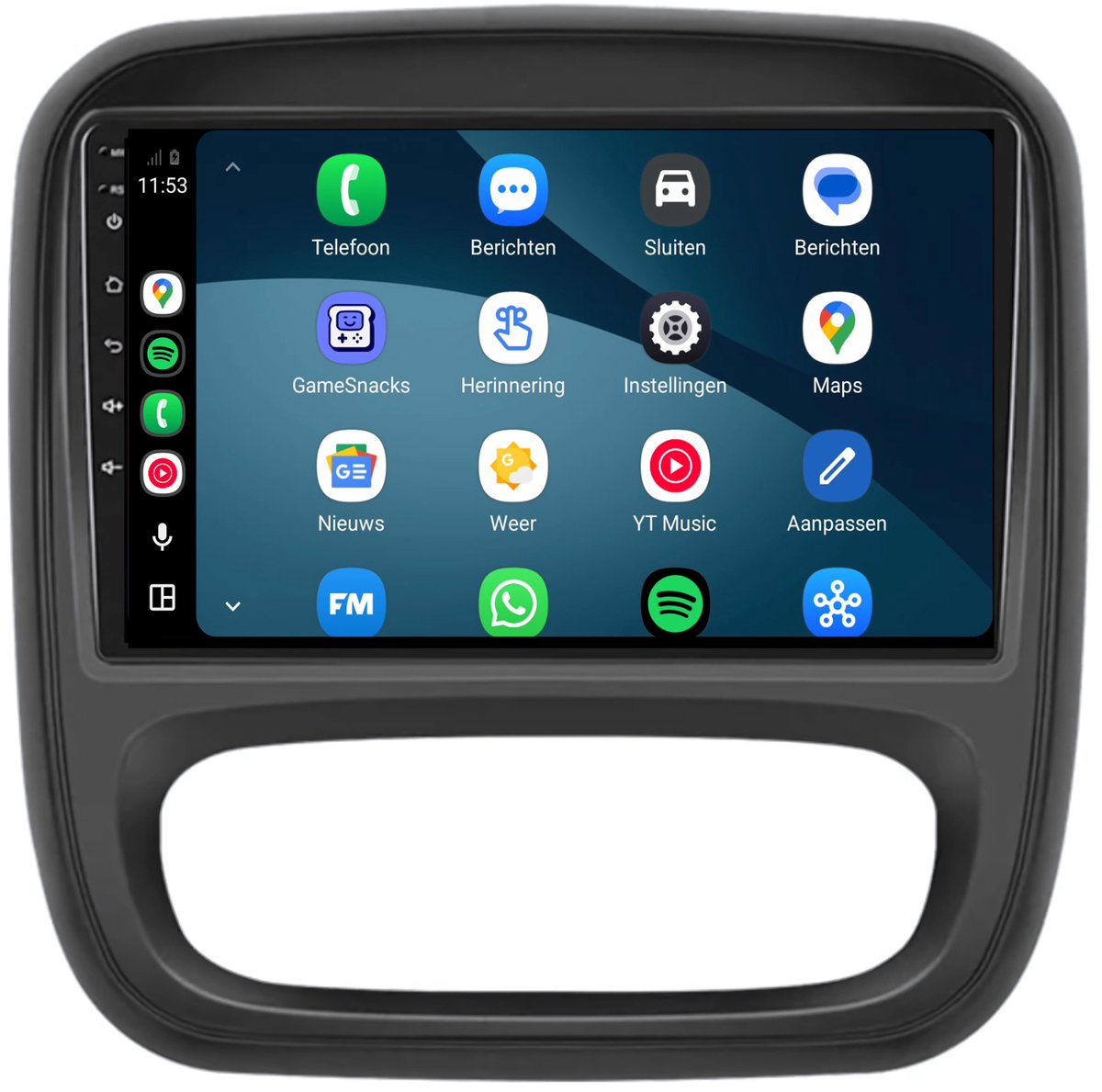 CarPlay autoradio geschikt voor Opel Vivaro | 2016 t/m 2020 | Cartronix CTX-7041 | 2016 2017 2018 2019 2020 | 9 inch | Android 15 | Draadloos Apple CarPlay & Android Auto | 2GB + 32GB | Bluetooth & Wifi