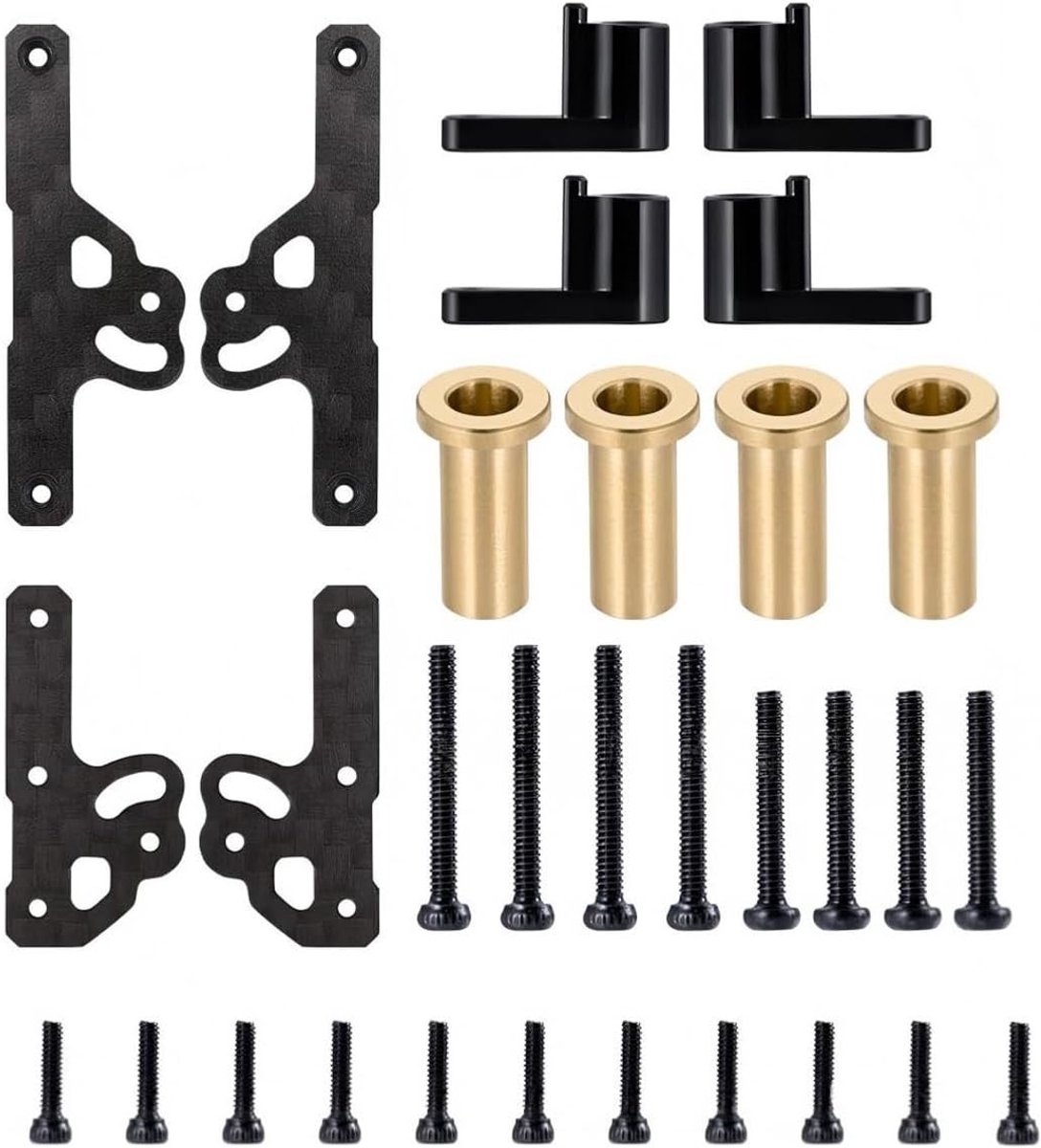 Set van dempers en absorbersteunen voor SCX24 Upgrade 1/24 RC Crawler met schroeven voor verbeterde prestaties
