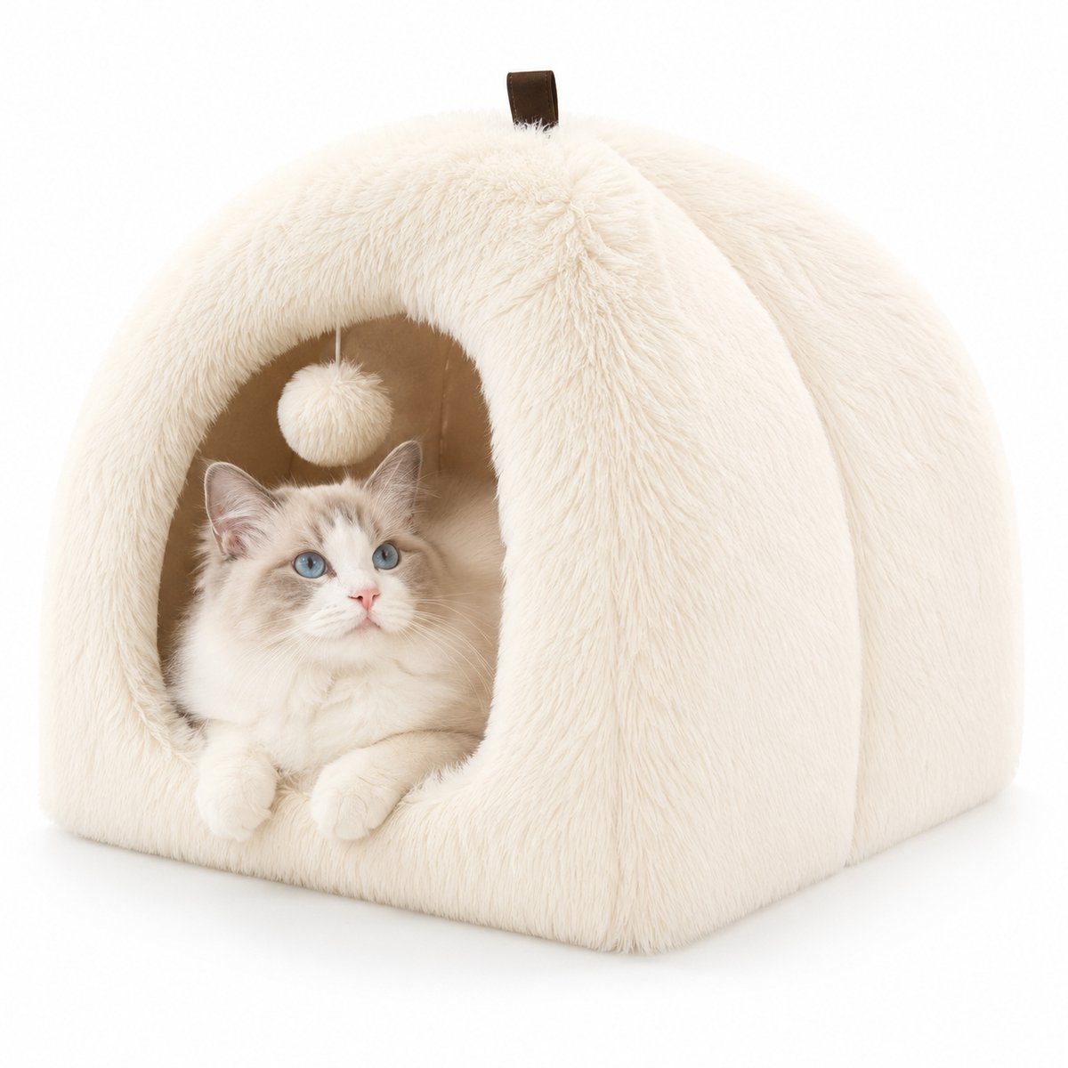 BOTC Kattenhuis - 2in1 - Kattenmand - Kattenhol - Kattenhuis - Wit