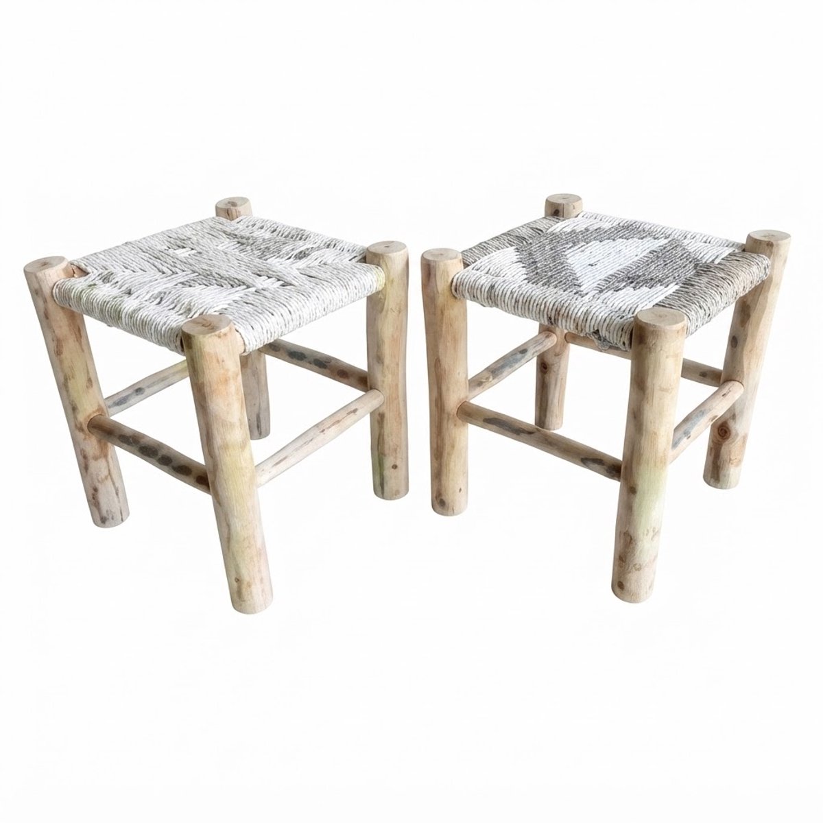 Macramé stool 40x40H45