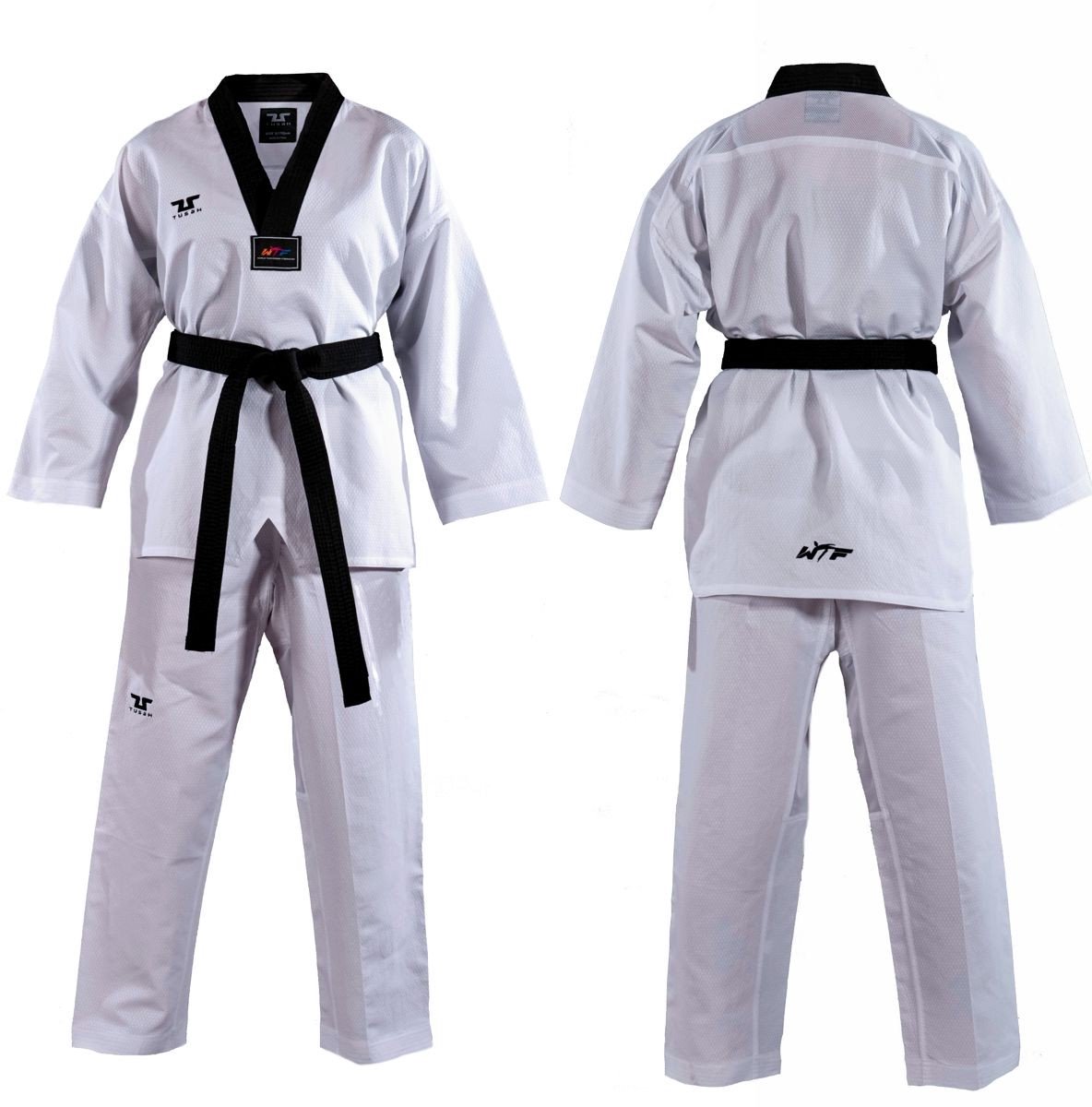 Tusah WT Easy Fit Fighter Dobok Zwart 140cm