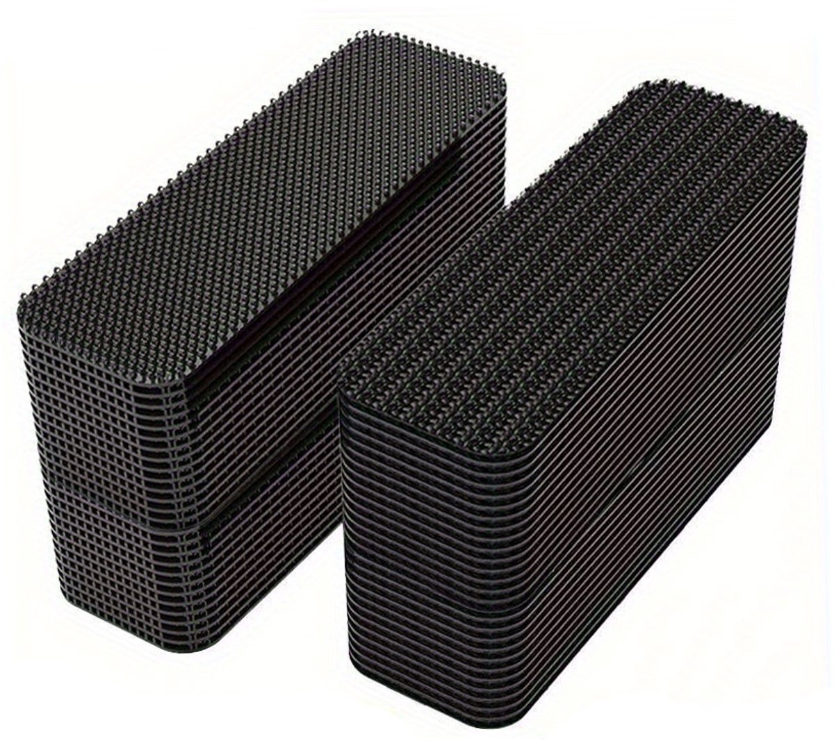 Klittenbandsluitingen — Zelfklevend (20 stuks) — Extra sterke, zwarte zelfklevende strips — Geschikt voor muren-deuren- kunststof-vloeren-glas en metalen oppervlakken — Afmetingen: 1.6 x 7 cm.