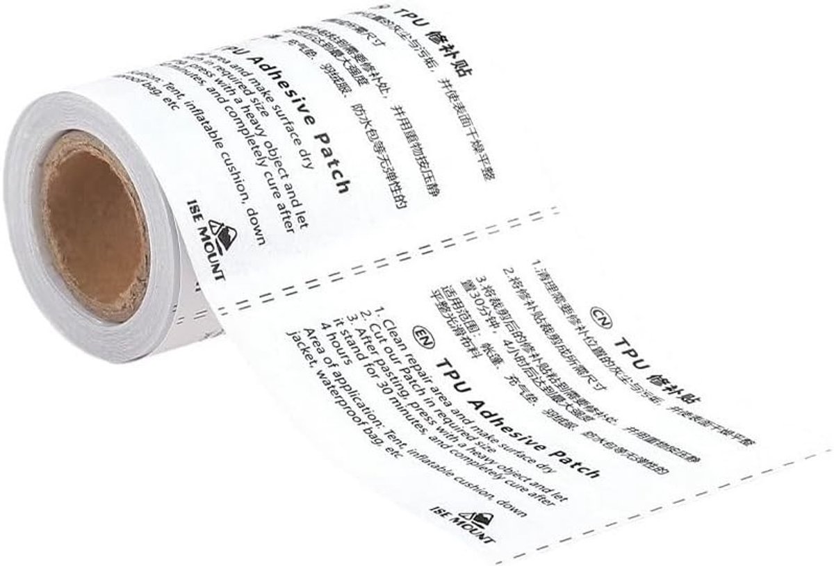 TPU Luchtbed Reparatie Kit, 1 Rol, Praktische Lijmtape voor Duurzame Herstellingen van Luchtbedden en Opblaasbare Producten, Ideaal voor Kamperen en Buitenactiviteiten