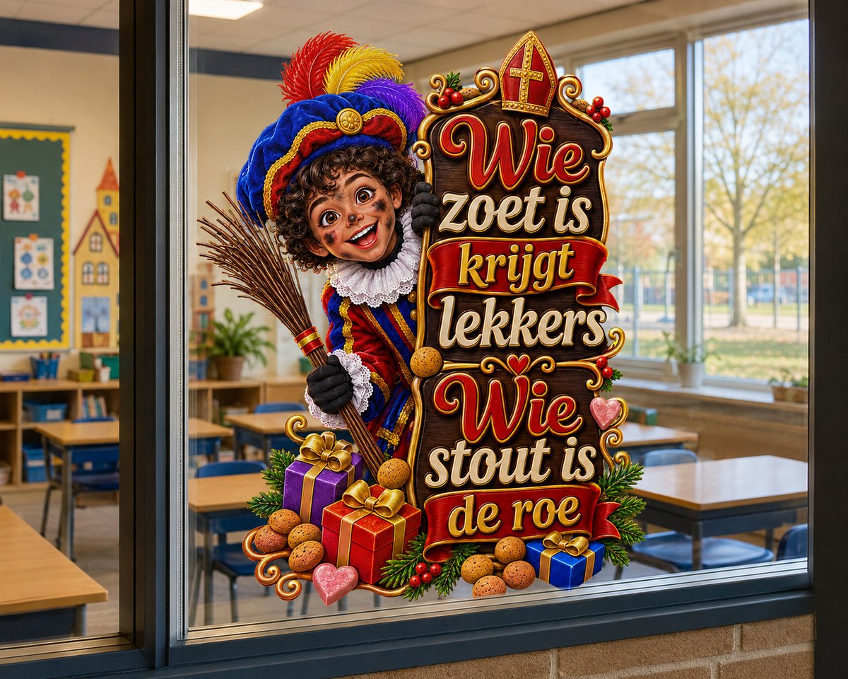 Wie Zoet Is Krijgt Lekkers Sticker – 23,5 x 30,10 cm