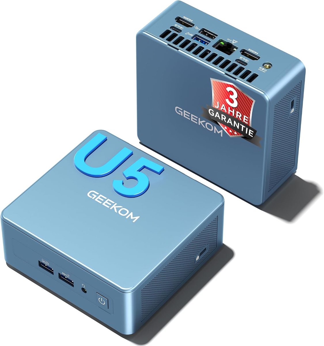2026 GEEKOM IT12 Mini PC Intel Core U5 125U (AI Boost) – 16 GB DDR5 – 512 GB SSD – 4,3 GHz – 4K Quad Display– Windows 11 Pro– compact aluminium design– desktop-pc Mini PC met– Mini Computer– Game PC– pc voor games e