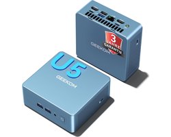 2026 GEEKOM IT12 Mini PC Intel Core U5 125U (AI Boost) – 16 GB DDR5 – 512 GB SSD – 4,3 GHz – 4K Quad Display– Windows 11 Pro– compact aluminium design– desktop-pc Mini PC met– Mini Computer– Game PC– pc voor games e