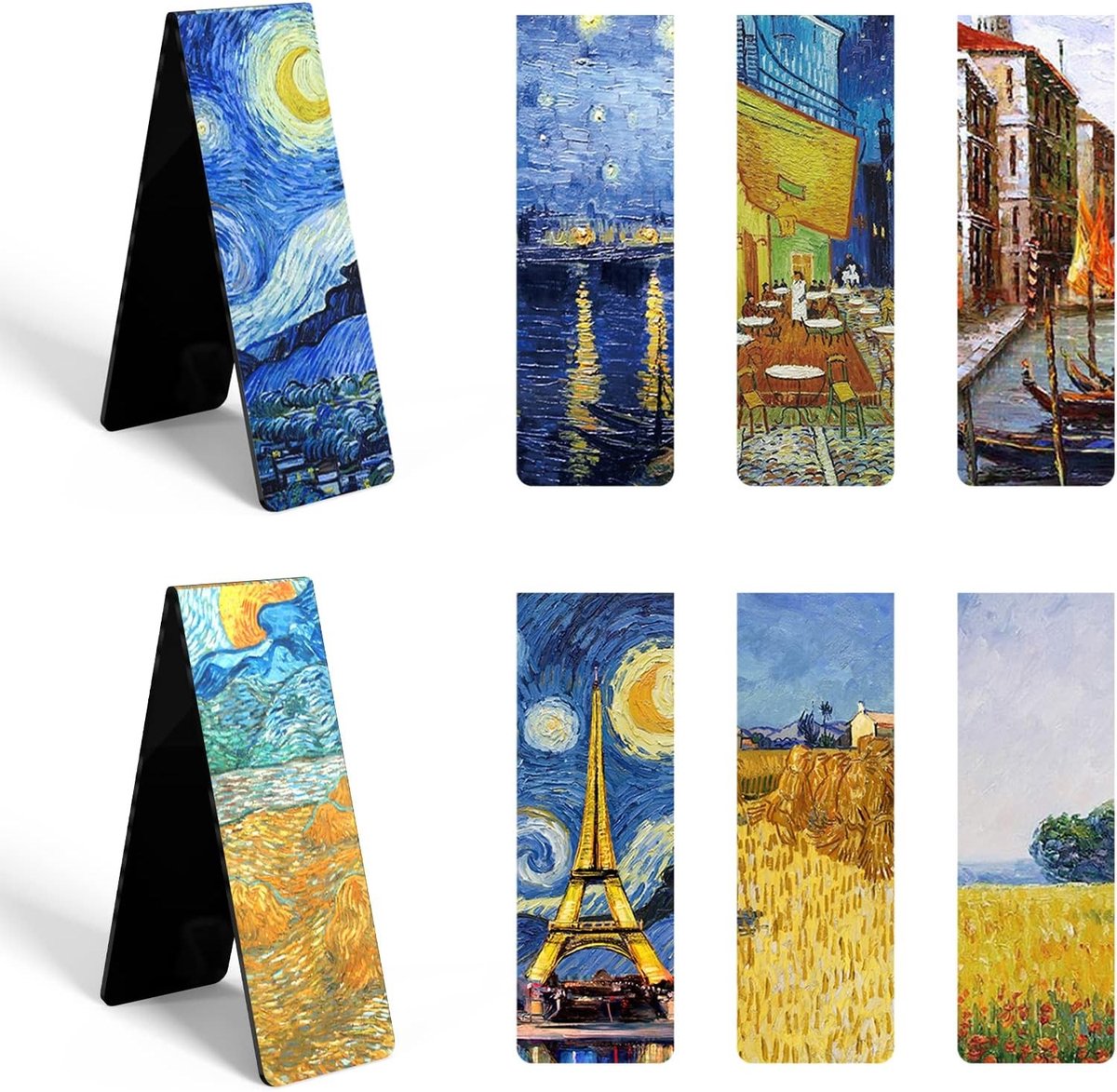 16 Stuks Magnetische Boekenleggers Dubbelzijdig Bedrukt voor Boekenliefhebbers - Diverse Boekenleggers voor Vrouwen en Leraren - Perfecte Pagina Markers voor Boeken en Notities