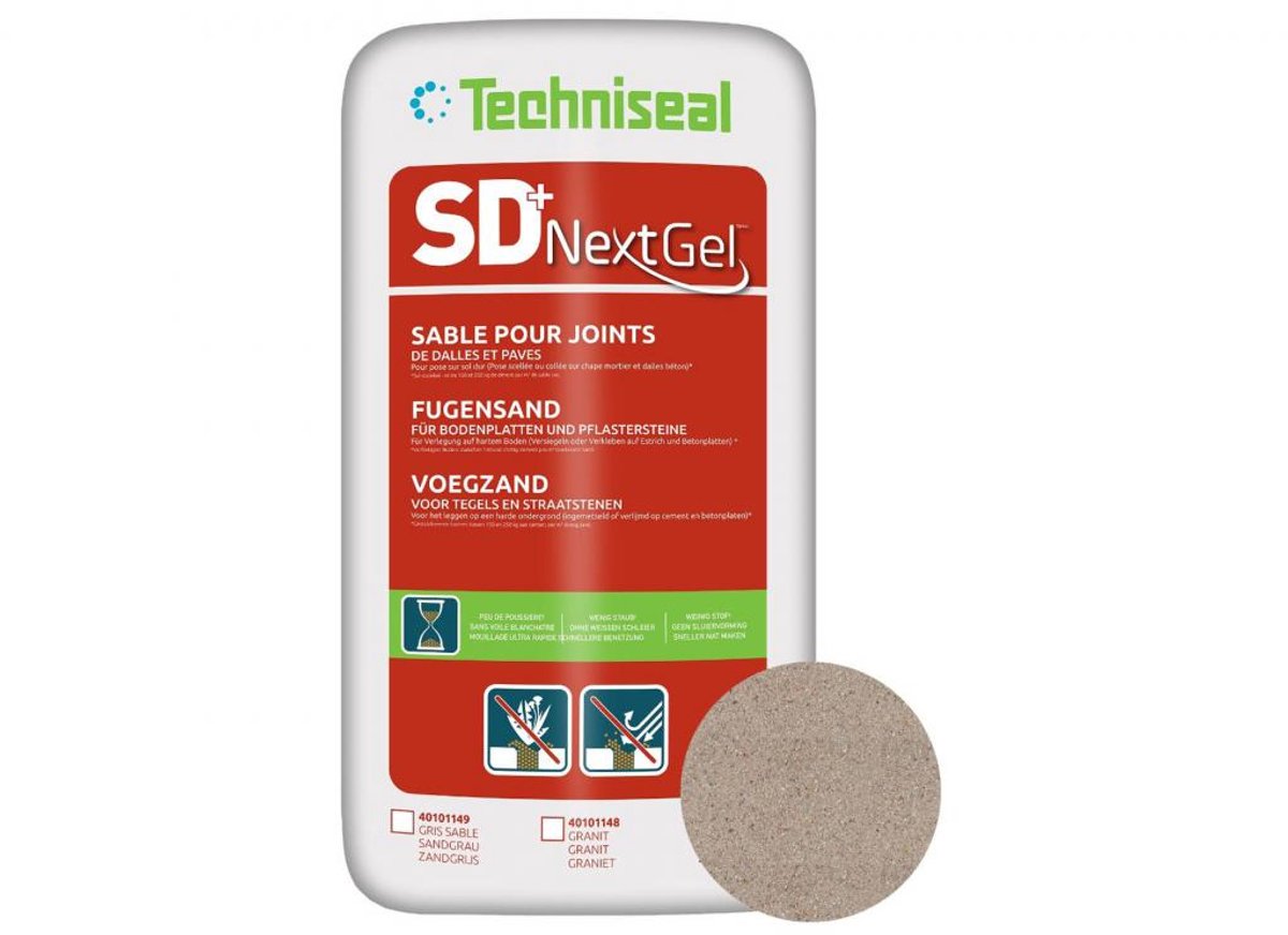 Compaktuna Techniseal SD+NextGel - Polymeer voegzand - 25kg - Kleur Graniet